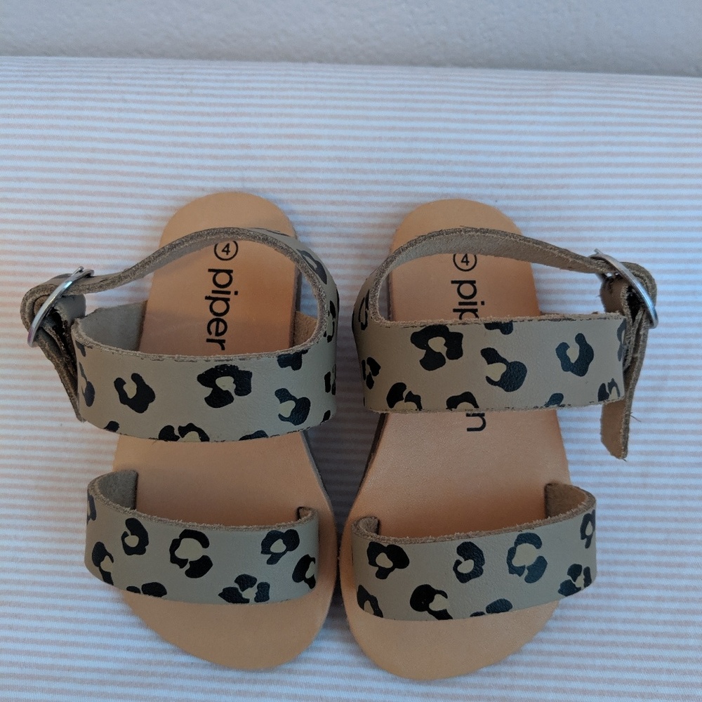 Piper Finn animal print baby sandals